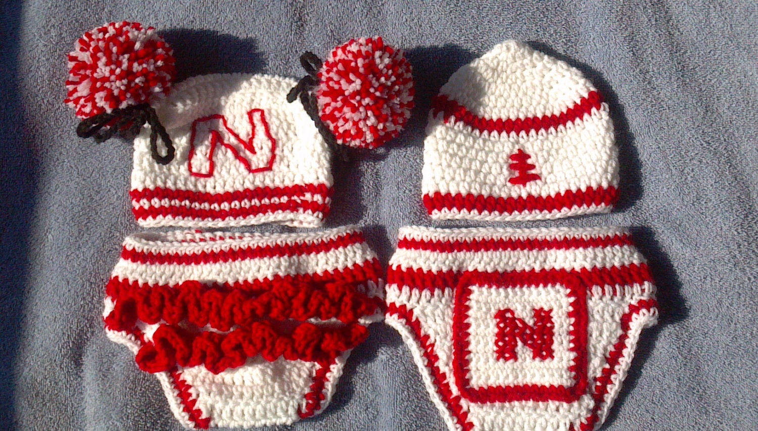 Crochet Cheerleader hat, Football hat, Great Photo Op, Newborn