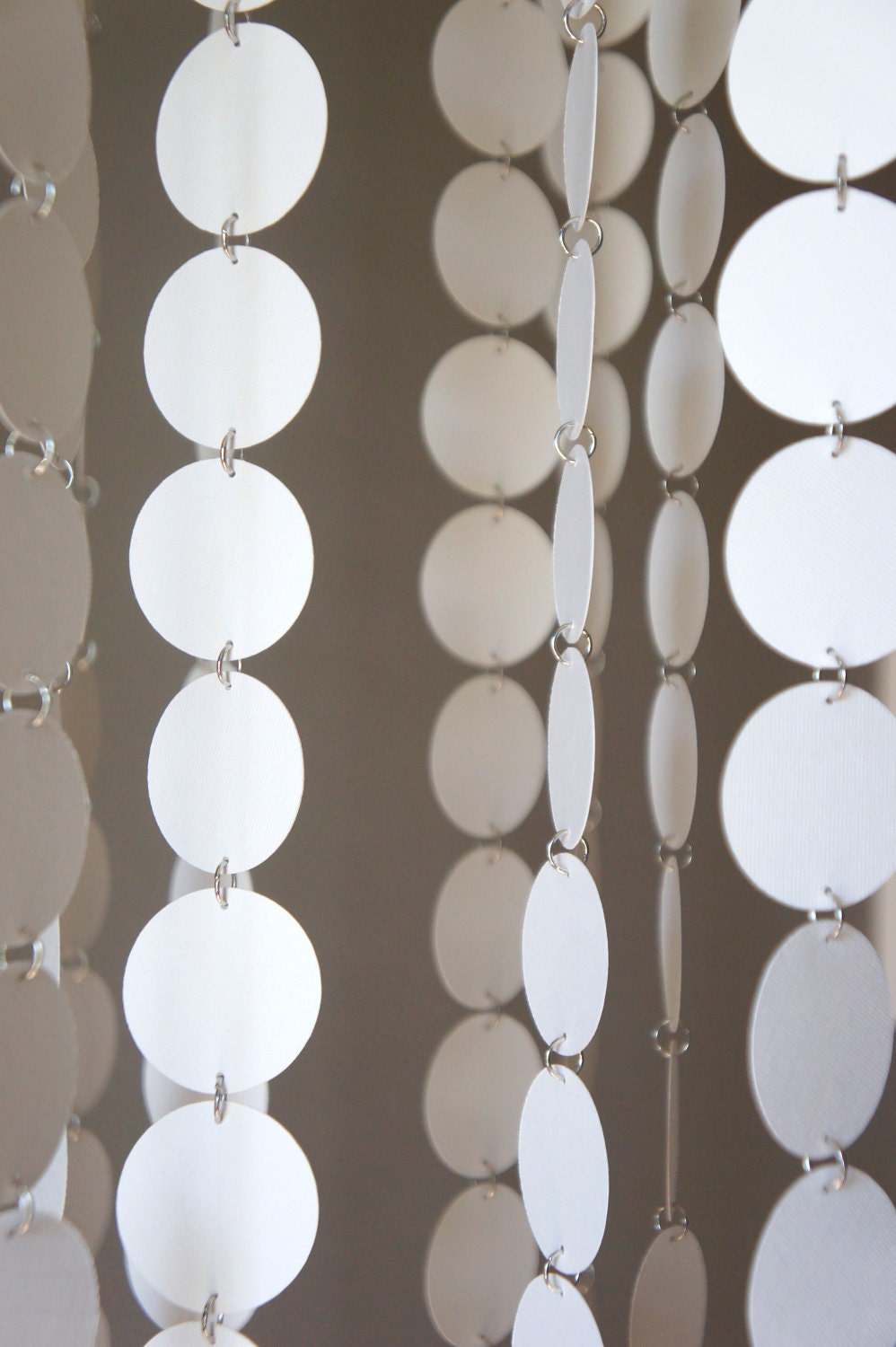 SALE-White Crib Mobile / White Chandelier