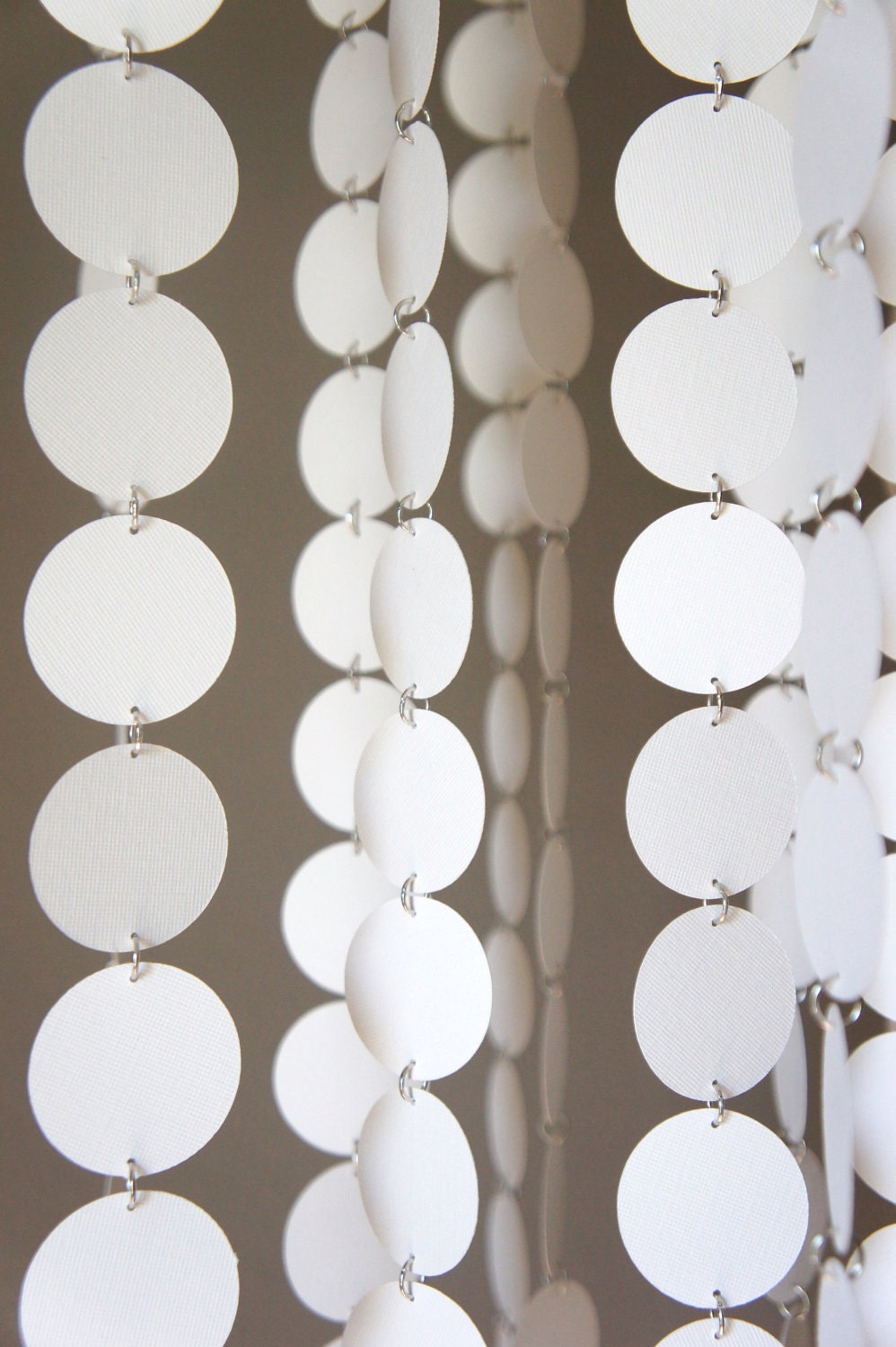SALE-White Crib Mobile / White Chandelier