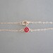 Red Evil Eye Sterling Silver Bracelet by MarisaLeeDesigns