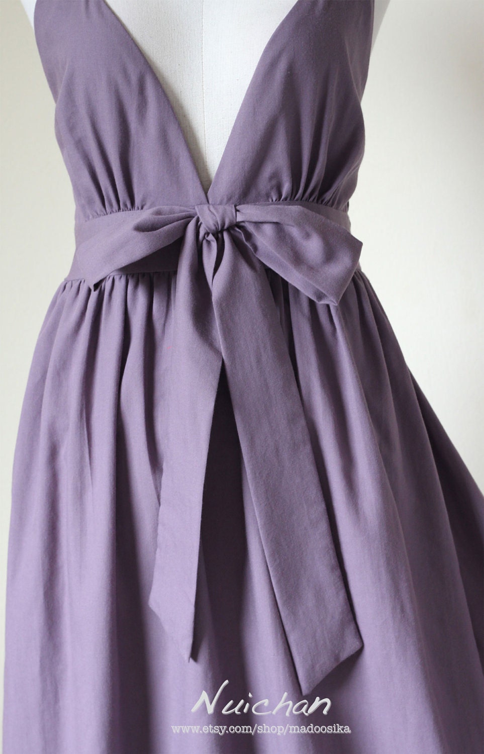 Elegant Purple Cocktail Bridesmaid Summer Dress : Love Party Collection