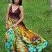 Long Maxi Dress Cotton Tie Dye : Exotic Collection