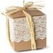 20 plain brown kraft box . 4 inch cube . pinstripe finish . 4x4x4 supplies .wedding . party favors . gift wrap . organization . packaging