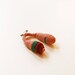 Crochet brooch- organic form pink "HanG uP"