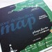 5x5 Wedding Invitations, Square Best Day Ever in Cobalt and Kelly Green with Optional Custom Map