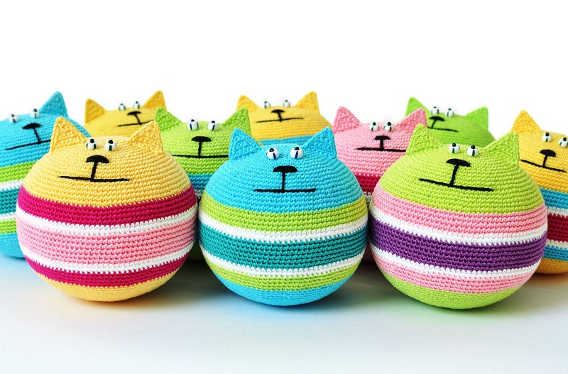 PDF PATTERN Stress Relief Cat crochet amigurumi