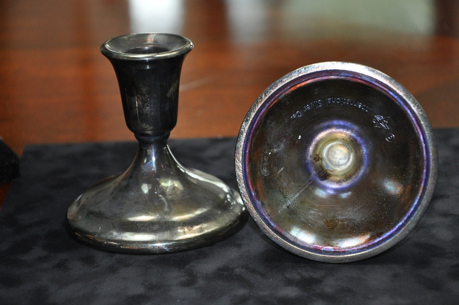 International Silver CO candle holders by StardustBijoux on Etsy