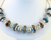 Lampwork Bead Necklace - ' Tucumcari'