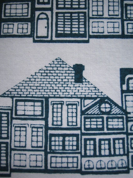 HUTS hand screen printed fabric