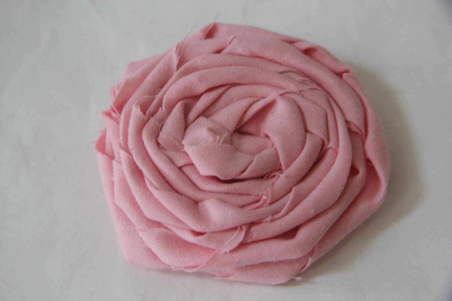 In the Pink - Fabric Flower Rosette Clip