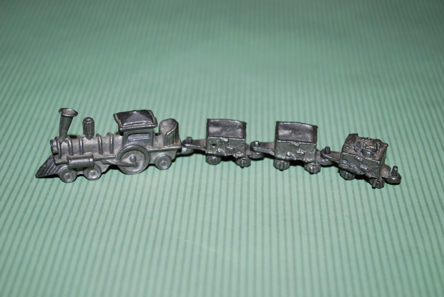 disney pewter train set