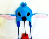 Stitch Inspired Fleece Ear Flap Hat