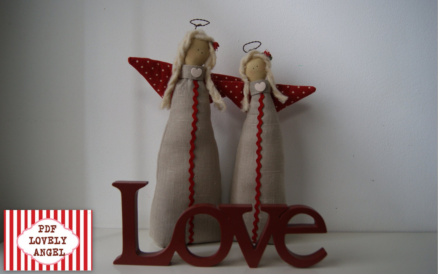 PDF PATTERN ANGEL- Christmas time,stop door home decor,pdf e-mail ,tutorial angel tilda style,Tilda's angel pattern