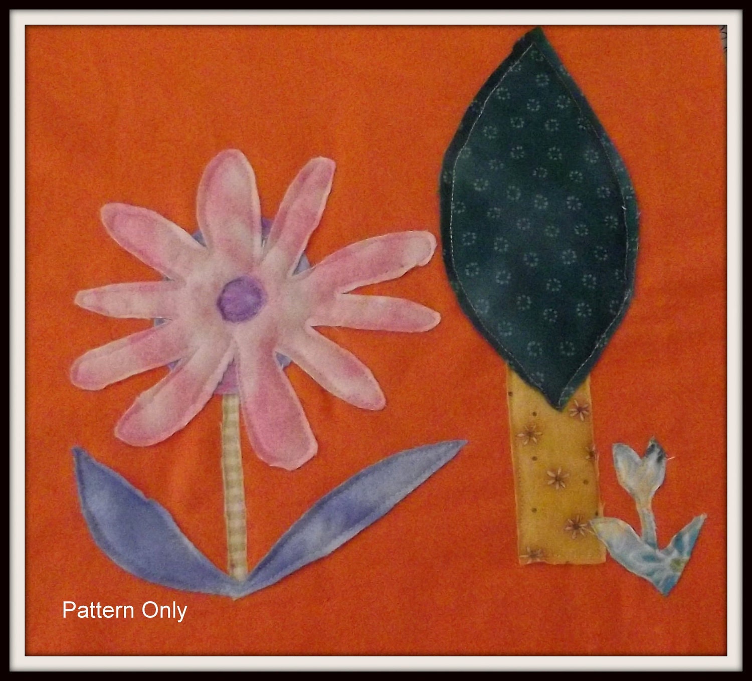 summer romance Flower quilt block pattern