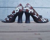Urban Jungle hand painted shoes W7.5