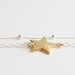 Layered Star Bracelet - dainty twinkle charm double strands everyday jewelry by petitor