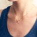 Bow Sterling Silver Necklace - simple minimalist tie the knot ribbon everyday jewelry by petitor