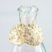 Gold Disc Earrings - textured wavy golden dangles for a simple everyday wear