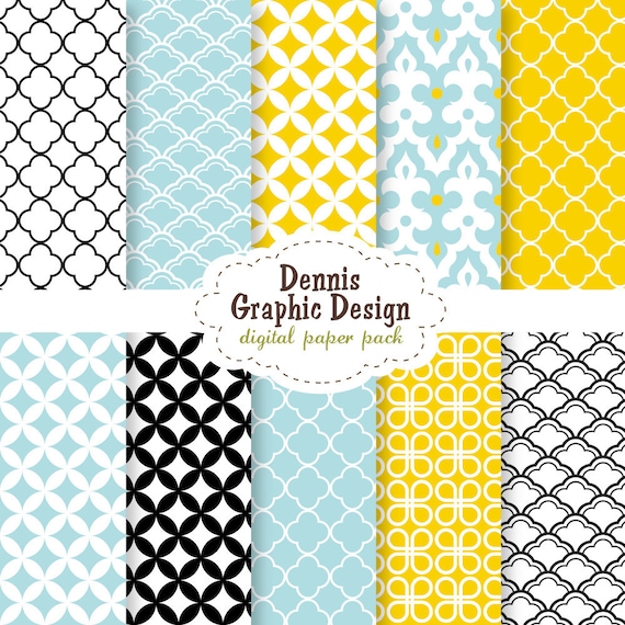 BUY 2 GET 2 FREE - Digital Scrapbook Paper Clip Art - patterns collection - personal and commercial use