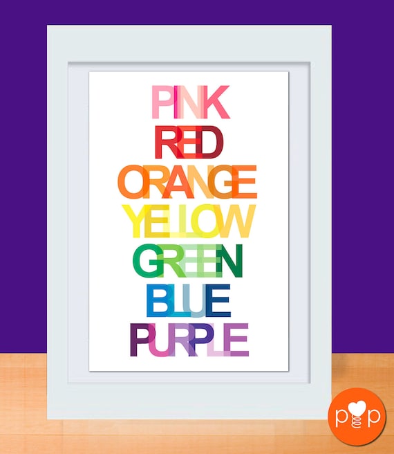 Rainbow Colors Art Print - 11 x 17 Poster