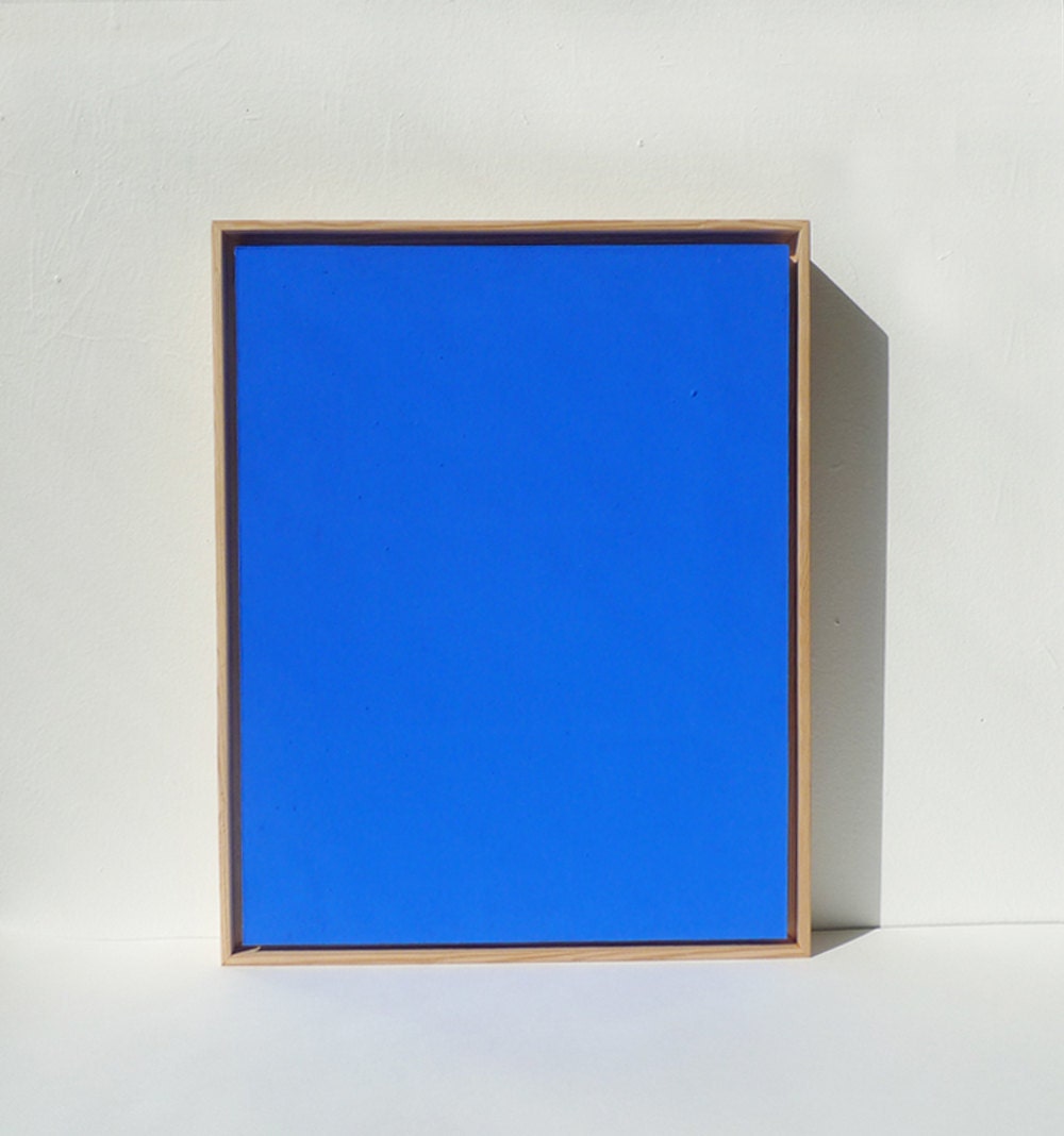 Ultramarine Blue Monochrome Painting