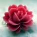 Pink Rose Ring - Adjustable Band Vintage Style Resin Flower Ring