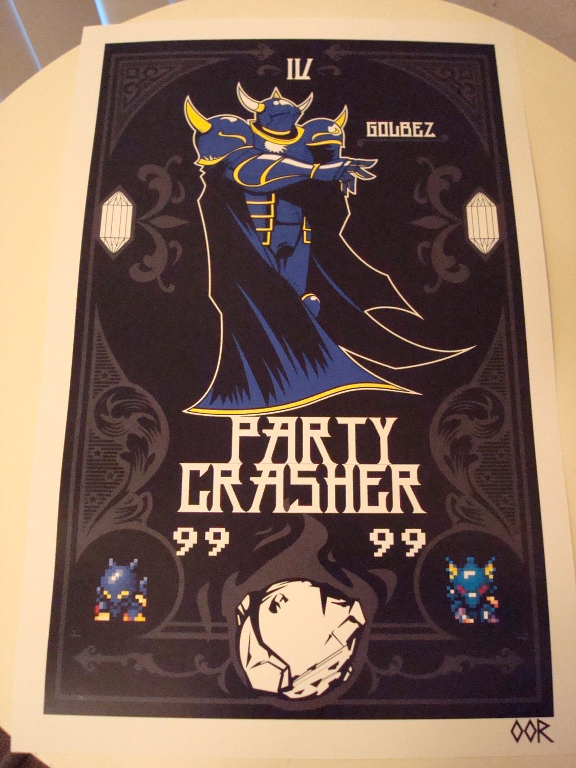 Final Fantasy IV Golbez poster print