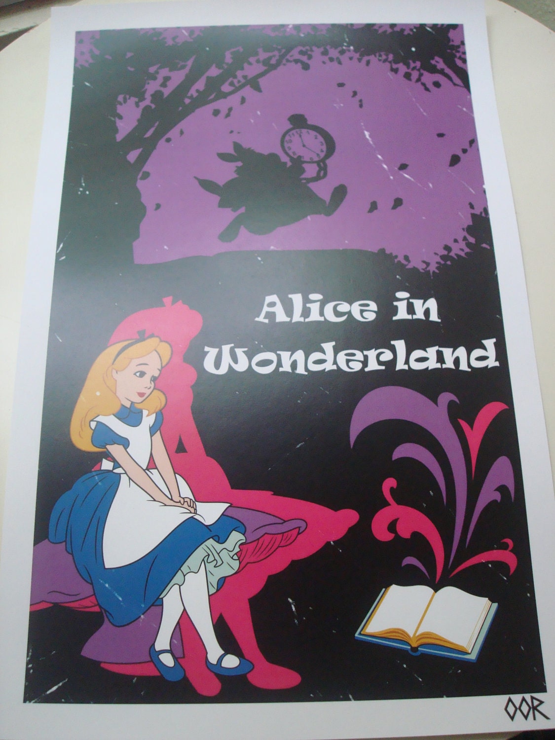 Alice in Wonderland movie poster print