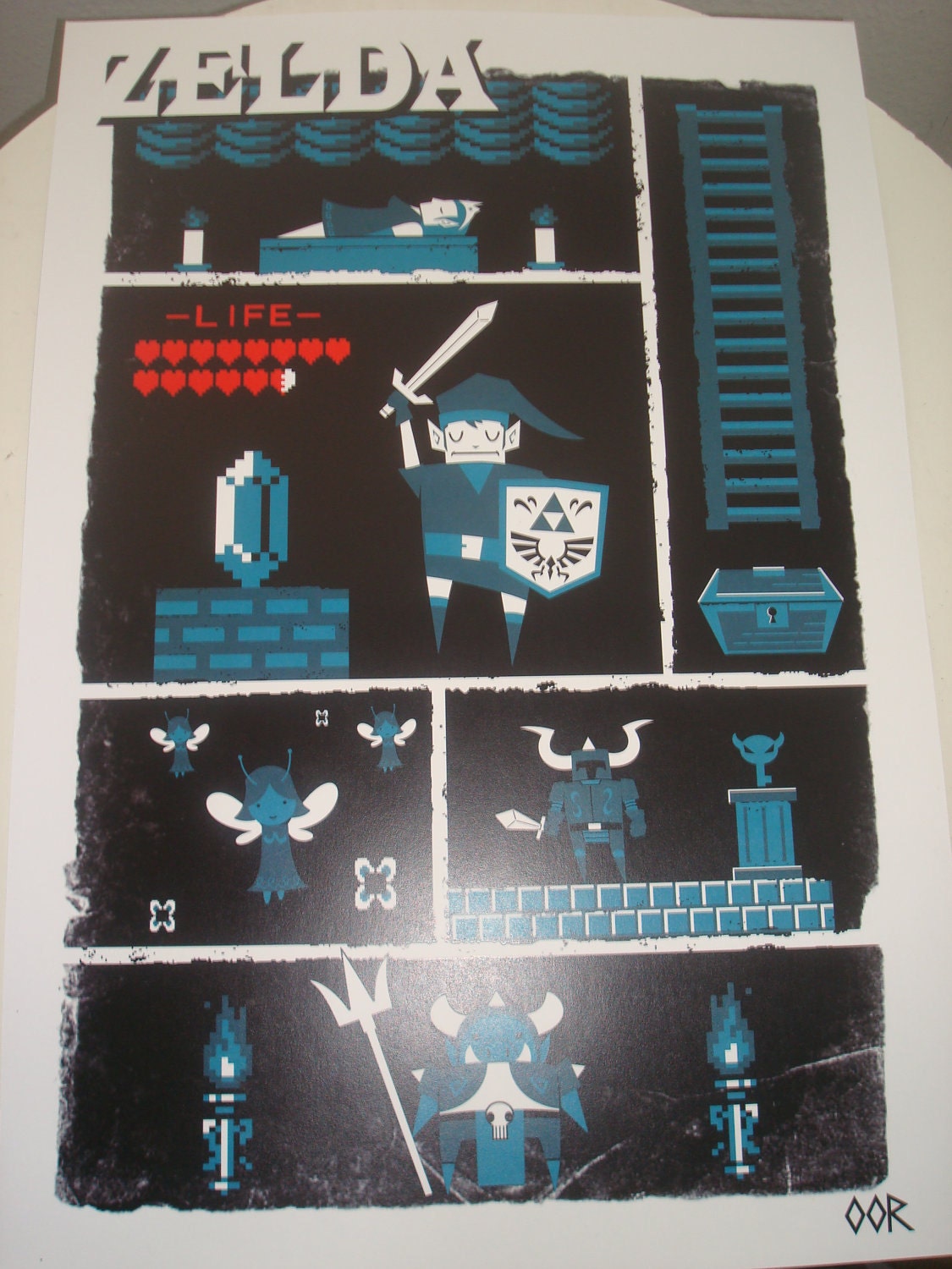 Zelda poster print 13" x 19"