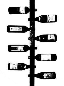 Rustic Wine Rack 8 bottle Ladder