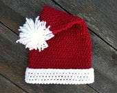Santa Claus Crochet Hat PATTERN - fun to make for Christmas - Instructions to make super cute and easy hats - baby toddler child teen adult
