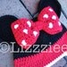 Minnie Mouse Stripe Crochet Beanie PDF Pattern  - fun to make for Disneyland Disneyworld trip - beanie, earflap, braids, ties