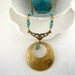 Unicorn Necklace with Turquoise Beads