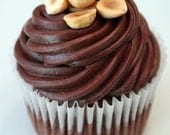Sinfully Yours - Hazelnut Almond and Dark Chocolate Cupcake