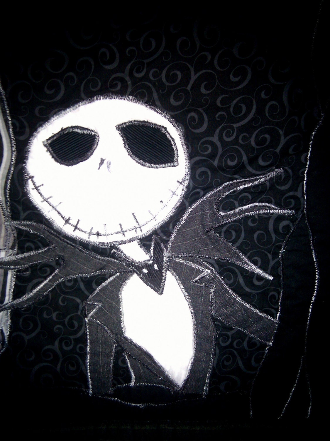 Nightmare Before Christmas Jack Skellington Quilt by TattedBug