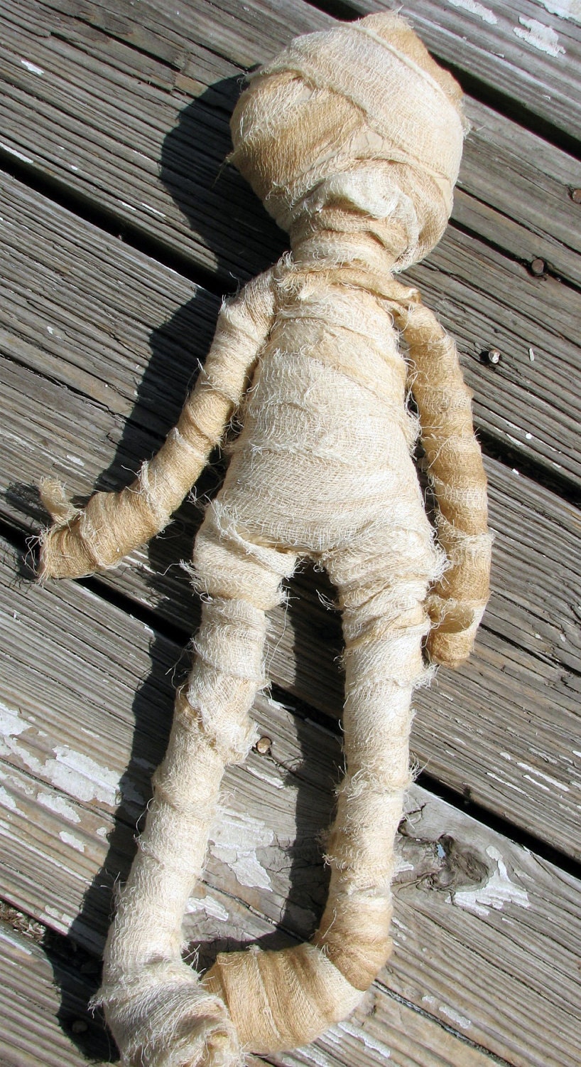 Mummy Doll Primitive Country Halloween Decoration