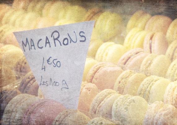 Parisian Macarons - 8x10" Fine Art Photography Print of Macaroon Cookies in Paris, France, Kitchen Decor, French Macarons