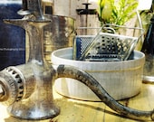 Kitchen Antiques, Rustic Industrial Decor, Flea Market Vintage Finds - 8x12" Fine Art Matte Photography Print