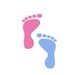 Footprints - Machine Embroidery - 13 sizes