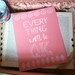Every Thing Will Be OK - Coral - 8x10 print