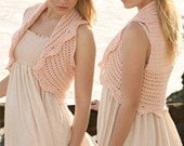 Crocheted lacey shrug/bolero for summer/spring