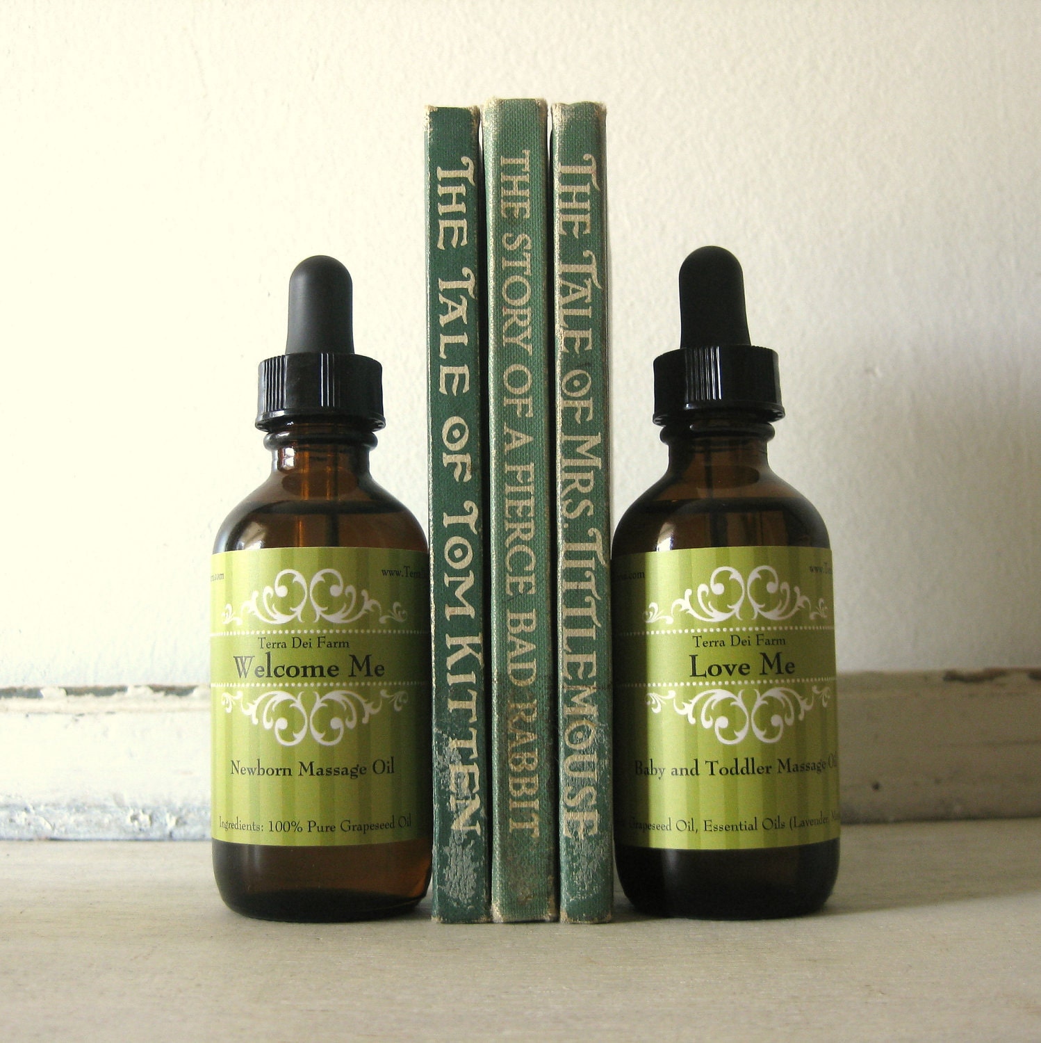 Baby Shower Gift Set - Natural Baby Massage Oil, 2 Bottles - Infant Massage - Natural Baby Lotion Alternative - Tagt Team