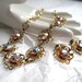 1950's Rhinestone Necklace Earrings demi aurora borealis