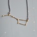 Ursa Major / Big dipper necklace 18k goldplated and sterling silver