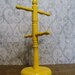Shabby Yellow Coffee Stand Jewelry Holder