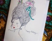 Birthday Hair Card