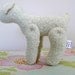 Vintage Style Easter Lamb, Jointed Legs, felted wool