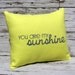 Yellow and Gray Linen Pillow Cover