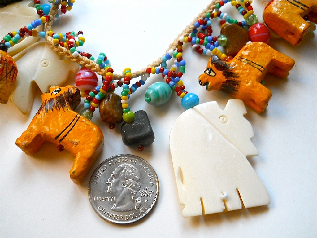 Vintage South American Fetish Necklace