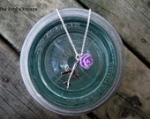 THE CHARMED NECKLACE - Jet Plane (you choose add-on rosette color)